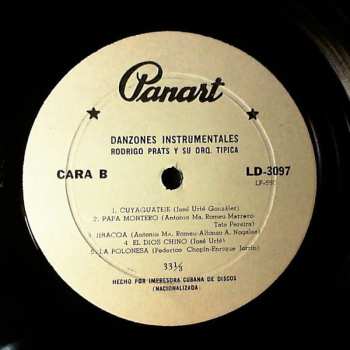 LP Orquesta Rodrigo Prats: Danzones Instrumentales 477241