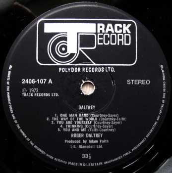 LP Roger Daltrey: Daltrey 482521