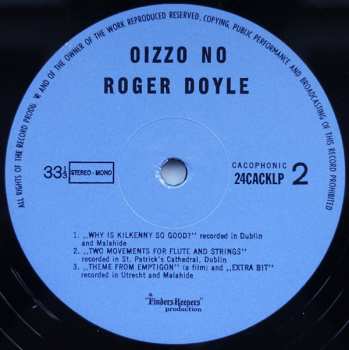 LP Roger Doyle: Oizzo No 60107