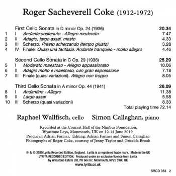 CD Roger Sacheverell Coke: Cello Sonatas 319939