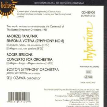 CD Roger Sessions: Sinfonia Votiva (Symphony No 8) / Concerto For Orchestra 185631