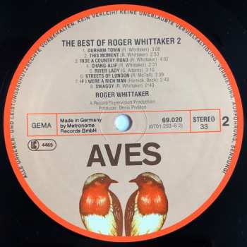 LP Roger Whittaker: The Best Of Roger Whittaker 2 354594