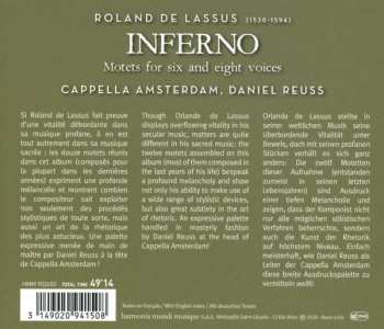 CD Roland de Lassus: Inferno 502500