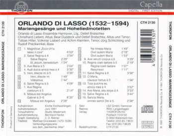 CD Roland de Lassus: Mariengesänge / Hoheliedmotetten 529296