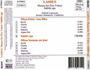 CD Roland de Lassus: Masses For Five Voices • Infelix Ego 324410