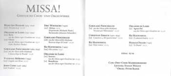 CD Roland de Lassus: Missa! - Geistliche Chor - und Orgelwerke 114591