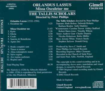 CD Roland de Lassus: Missa Osculetur Me 336576
