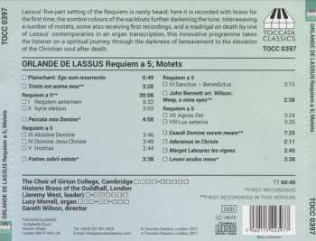 CD Roland de Lassus: Requiem A 5; Motets 303203