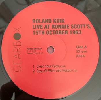 LP Roland Kirk: Live At Ronnie Scott's, 1963 304204