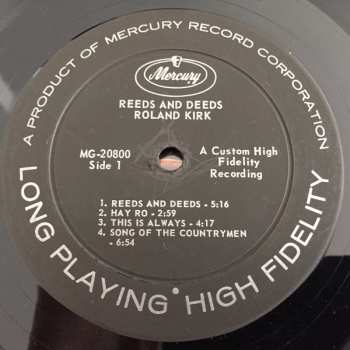 CD Roland Kirk: Reeds & Deeds