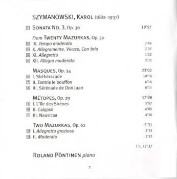 CD Roland Pöntinen: Piano Music 444650