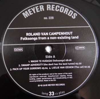 LP Roland Van Campenhout: Folksongs From A Non-Existing Land 76689