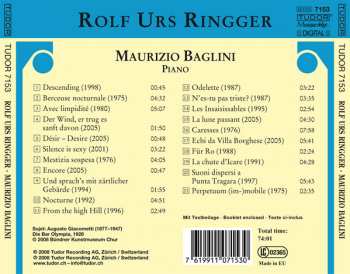 CD Rolf Urs Ringger: Werke Für Klavier 188523