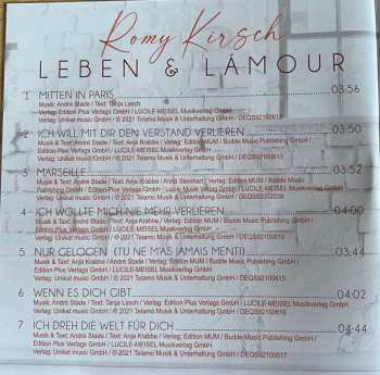 CD Romy Kirsch: Leben & L'Amour 183955