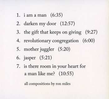 CD Ron Miles: I Am A Man