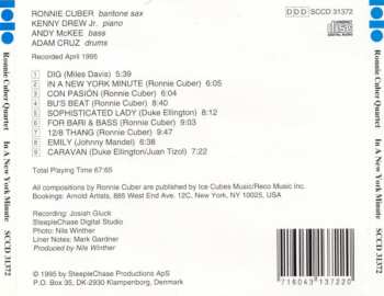 CD Ronnie Cuber Quartet: In A New York Minute 334277