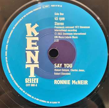 Album Ronnie McNeir: Say You