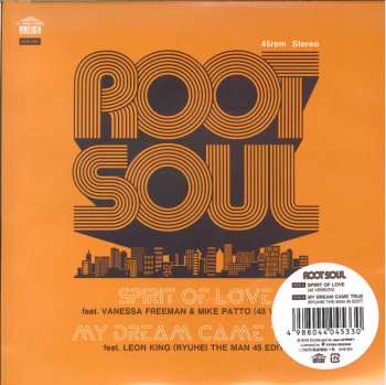 Album Root Soul: Spirit Of Love / My Dream Came True