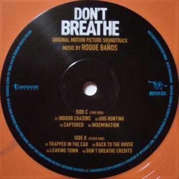 2LP Roque Baños: Don't Breathe - Original Motion Picture Soundtrack CLR 67323