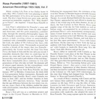 CD Rosa Ponselle: American Recordings 1923 - 1929, Volume 2 188558
