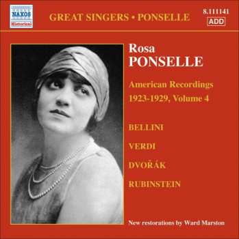 CD Rosa Ponselle: American Recordings 1923 - 1929, Volume 4 451487
