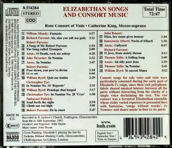 CD Rose Consort Of Viols: Elizabethan Songs And Consort Music 301356