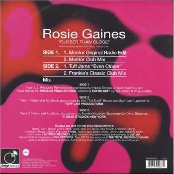 LP Rosie Gaines: Closer Than Close 445530