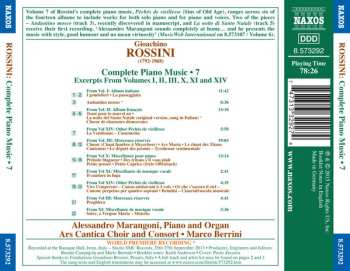 CD Gioacchino Rossini: Complete Piano Music • 7 461800