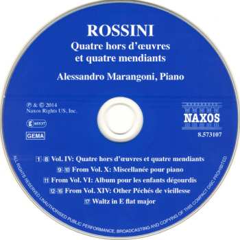 CD Gioacchino Rossini: Piano Music • 6 468217