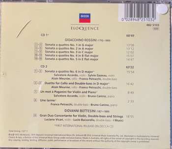 2CD Gioacchino Rossini: 6 Sonate A Quattro, Un Mot A Paganini, Une Larme, Duetto / Gran Duo Concertanrte 434349