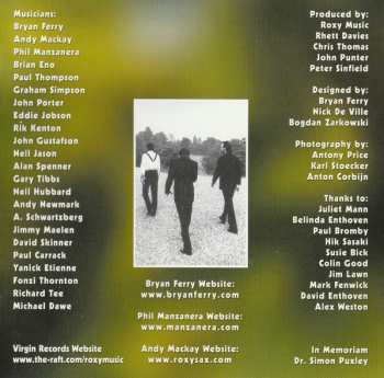 CD Roxy Music: The Best Of Roxy Music 388159