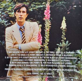 CD Roxy Music: The Thrill Of It All New York Broadcast 1976 433653