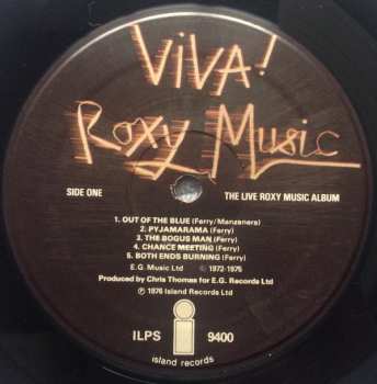 LP Roxy Music: Viva! Roxy Music (The Live Roxy Music Album) 189623