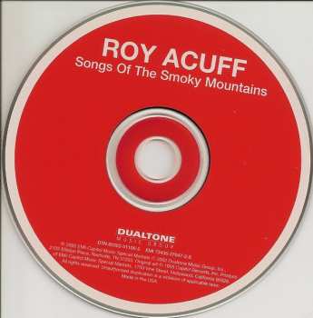 CD Roy Acuff And His Smoky Mountain Boys: Songs Of The Smoky Mountains 399207