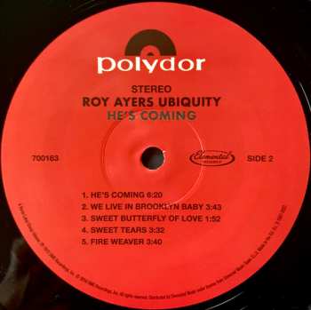 LP Roy Ayers Ubiquity: He's Coming LTD 421192