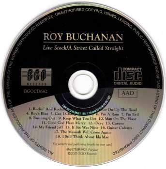 CD Roy Buchanan: Live Stock / A Street Called Straight 373277
