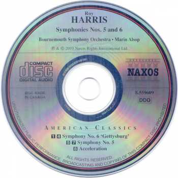CD Roy Harris: Symphonies Nos. 5 And 6 121716