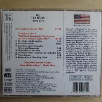 CD Roy Harris: Symphony No. 3 / Symphony No. 4 'Folk Song Symphony' 477276