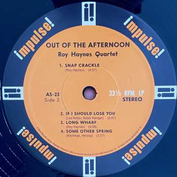 LP Roy Haynes Quartet: Out Of The Afternoon