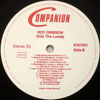 LP Roy Orbison: Only The Lonely 69663