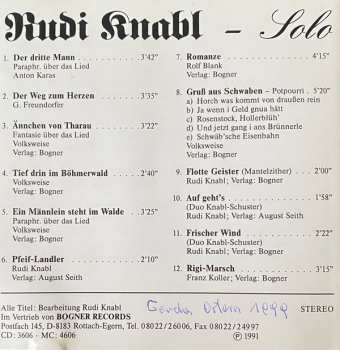 CD Rudi Knabl: Solo 482470