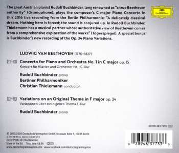 CD Rudolf Buchbinder: Beethoven: Piano Concerto No. 1, Piano Variations Op. 34 3907