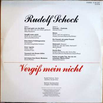 LP Rudolf Schock: Vergiß Mein Nicht 367632