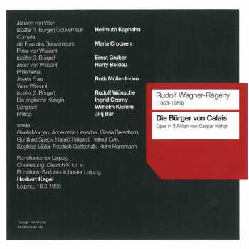 2CD Rudolf Wagner-regeny: Die Bürger Von Calais 353073
