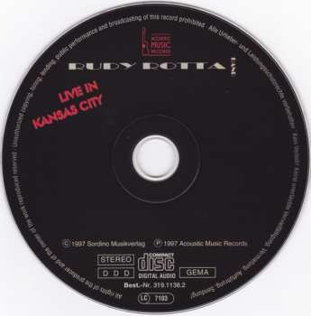 CD Rudy Rotta Band: Live In Kansas City 175286