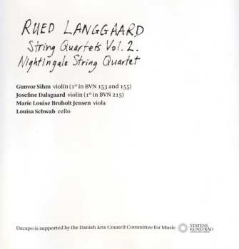SACD Rued Langgaard: String Quartets Vol. 2 462438
