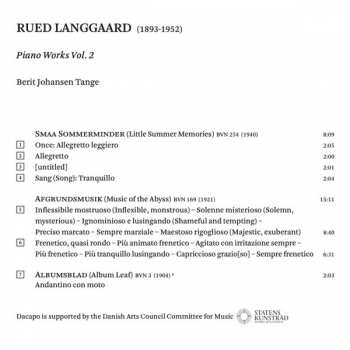 SACD Rued Langgaard: Piano Works Vol. 2 187776