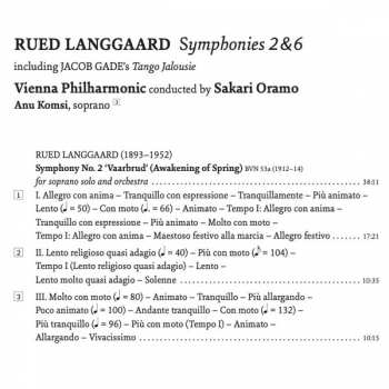 SACD Rued Langgaard: Symphonies 2 & 6 / Tango Jalousie 260634