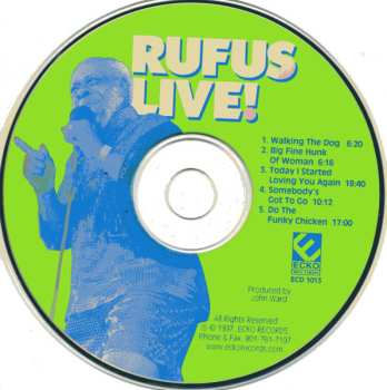 CD Rufus Thomas: Rufus Live!