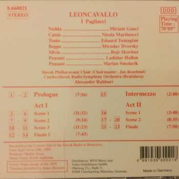 CD Ruggiero Leoncavallo: I Pagliacci 296201